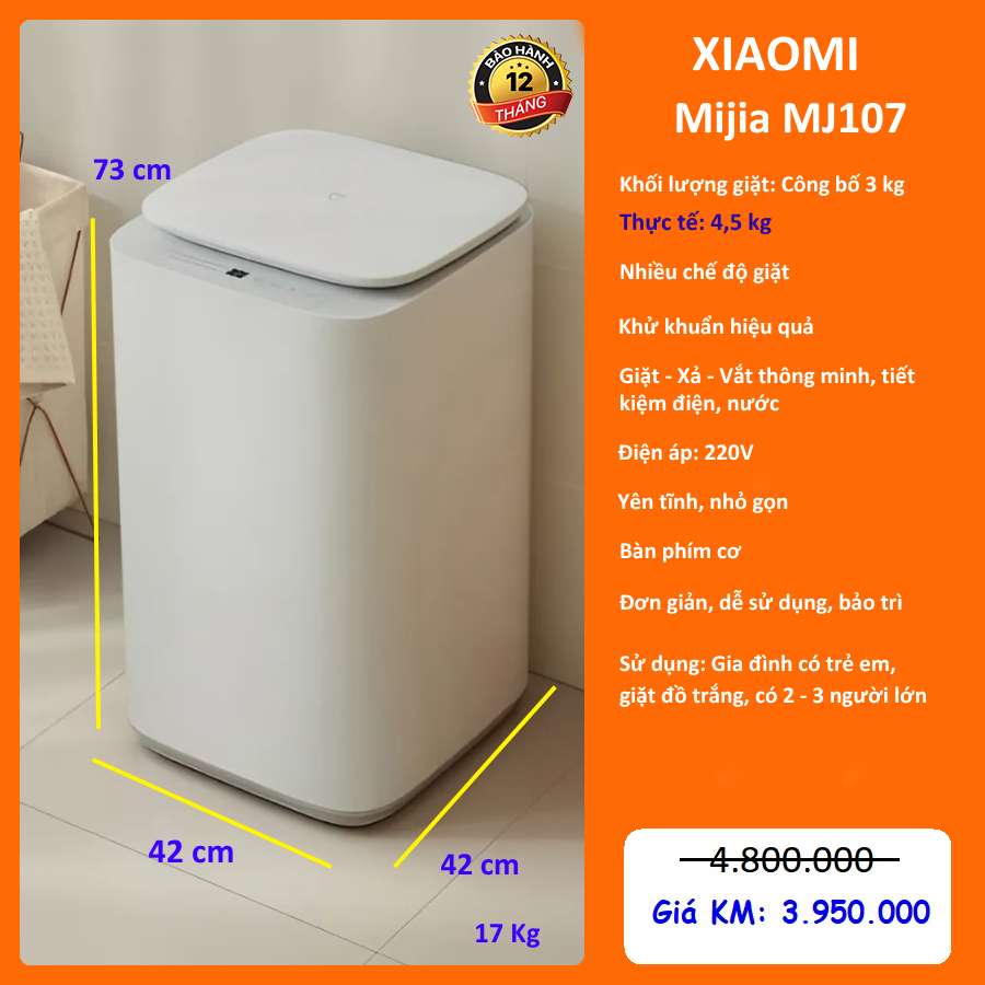 Máy giặt mini Xiaomi Mijia MJ107