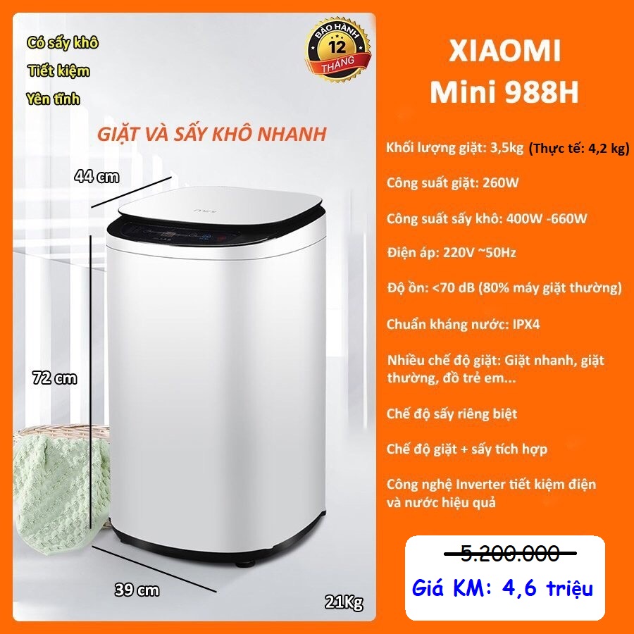 Máy giặt Xiaomi Mini 988H