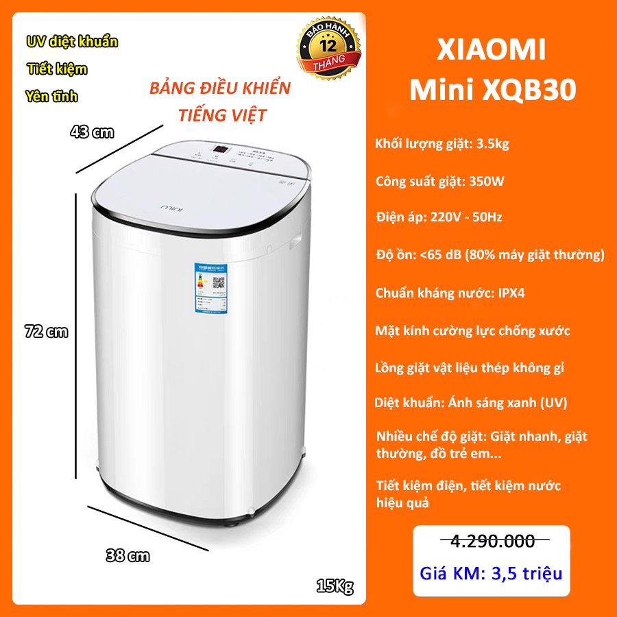 Máy giặt Xiaomi Mini XQB30